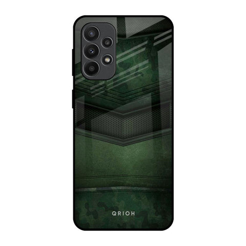 Green Leather Glossy Case for Samsung Galaxy A23