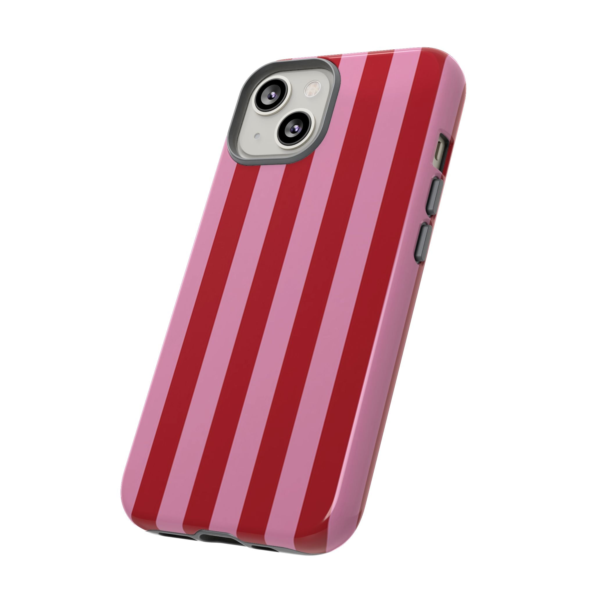 Pink Stripes Tough Case  Available For All iPhone Models