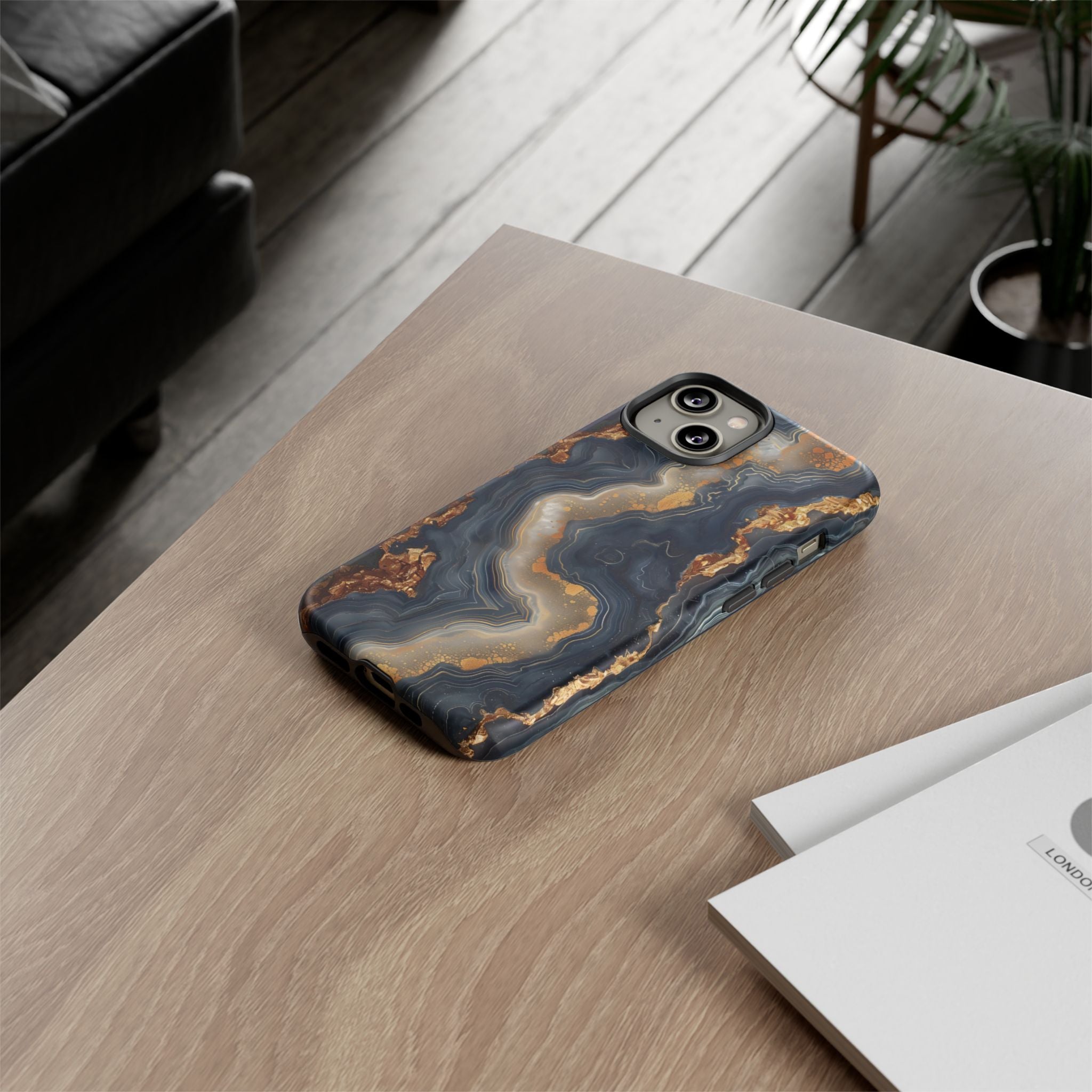 Midnight Agate Premium Tough Shining Phone Case (Double Layer) Available For All iPhone Models