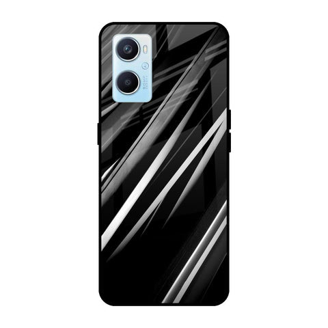 Black & Grey Gradient Glossy Case For Oppo A96