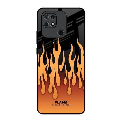 Fire Flame Glossy Case for Redmi 10