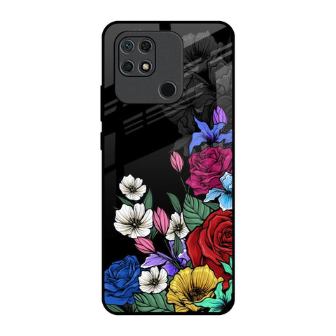 Rose Flower Bunch Art Glossy Case for Redmi 10
