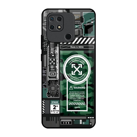 Green Camo Circuit Glossy Case for Redmi 10