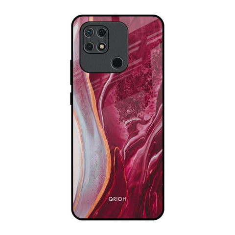 Crimson Ruby Glossy Case for Redmi 10