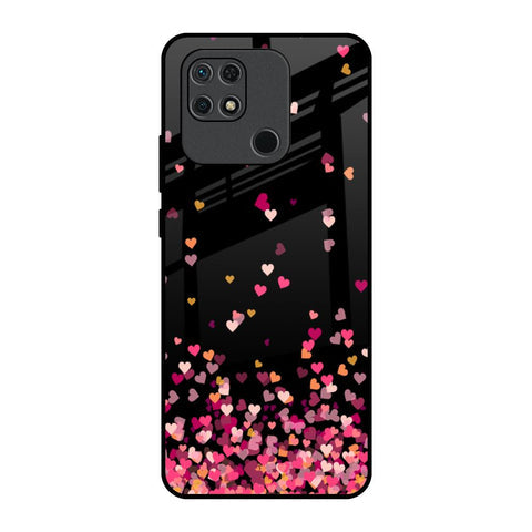 Heart Rain Fall Glossy Case For Redmi 10