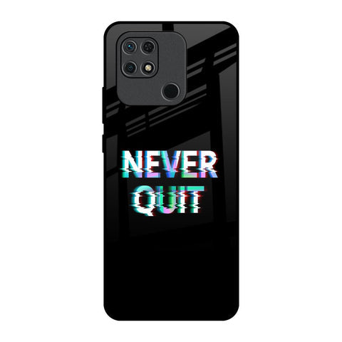 Never Quit Glossy Case For Redmi 10