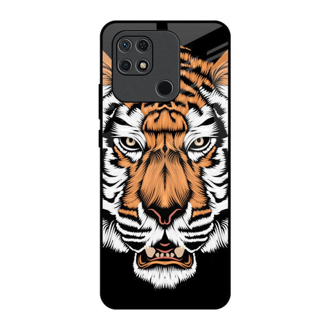 Angry Tiger Glossy Case For Redmi 10