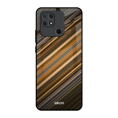 Diagonal Slash Pattern Glossy Case for Redmi 10