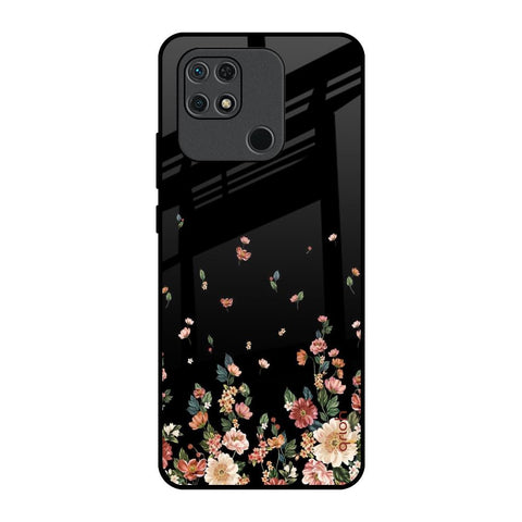 Floating Floral Print Glossy Case for Redmi 10
