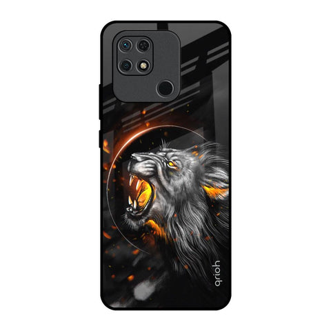 Aggressive Lion Glossy Case for Redmi 10