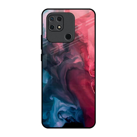 Blue & Red Smoke Glossy Case for Redmi 10