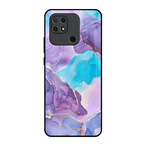 Alcohol ink Marble Glossy Case for Redmi 10
