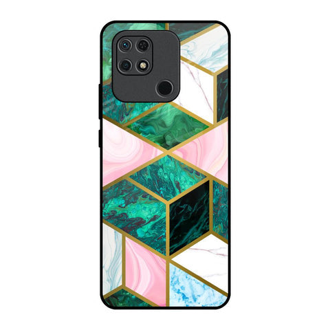 Seamless Green Marble Glossy Case for Redmi 10