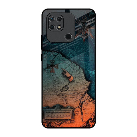 Geographical Map Glossy Case for Redmi 10