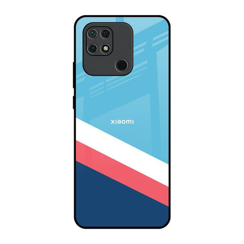 Pink & White Stripes Glossy Case For Redmi 10