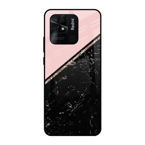 Marble Texture Pink Glossy Case For Redmi 10