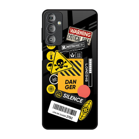 Danger Signs Glossy Case for Samsung Galaxy F23 5G