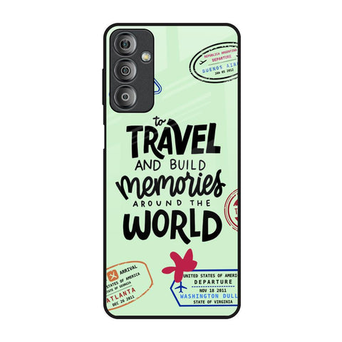 Travel Stamps Glossy Case for Samsung Galaxy F23 5G