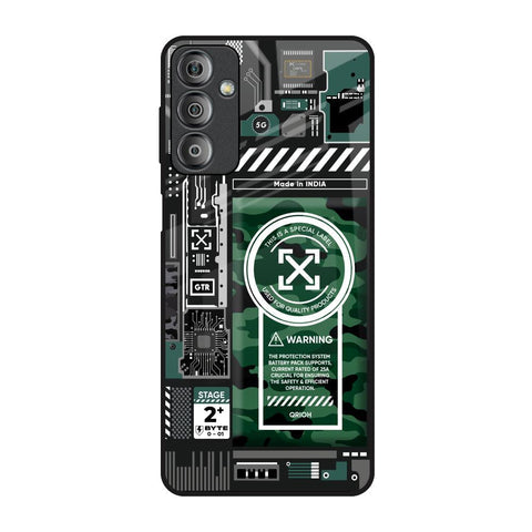 Green Camo Circuit Glossy Case for Samsung Galaxy F23 5G