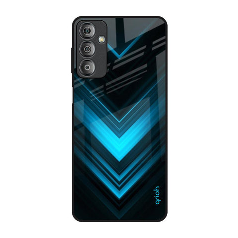 Vertical Blue Arrow Glossy Case For Samsung Galaxy F23 5G