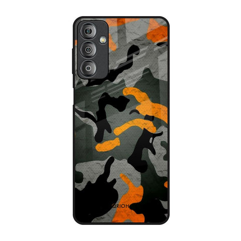 Camouflage Orange Glossy Case For Samsung Galaxy F23 5G