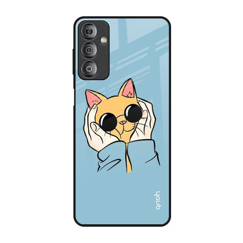 Adorable Cute Kitty Glossy Case For Samsung Galaxy F23 5G