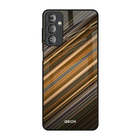 Diagonal Slash Pattern Glossy Case for Samsung Galaxy F23 5G