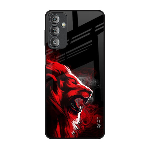 Red Angry Lion Glossy Case for Samsung Galaxy F23 5G