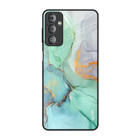 Green Marble Glossy Case for Samsung Galaxy F23 5G
