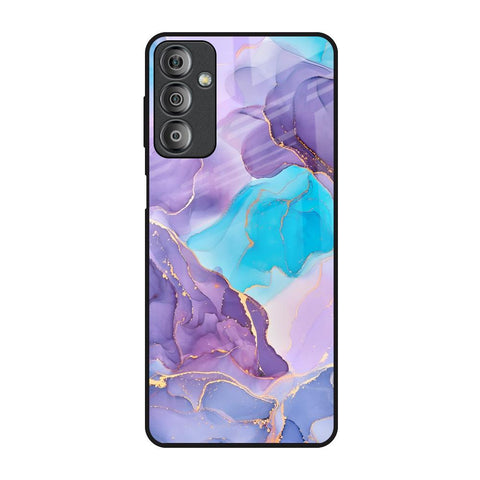 Alcohol ink Marble Glossy Case for Samsung Galaxy F23 5G