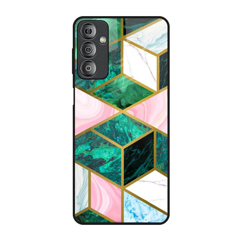 Seamless Green Marble Glossy Case for Samsung Galaxy F23 5G