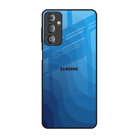 Blue Wave Abstract Glossy Case for Samsung Galaxy F23 5G