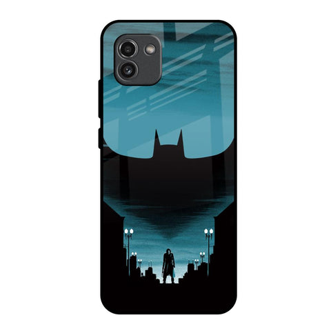 Cyan Bat Glossy Case for Samsung Galaxy A03