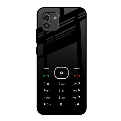 Classic Keypad Pattern Glossy Case for Samsung Galaxy A03