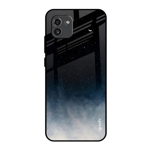 Black Aura Glossy Case for Samsung Galaxy A03