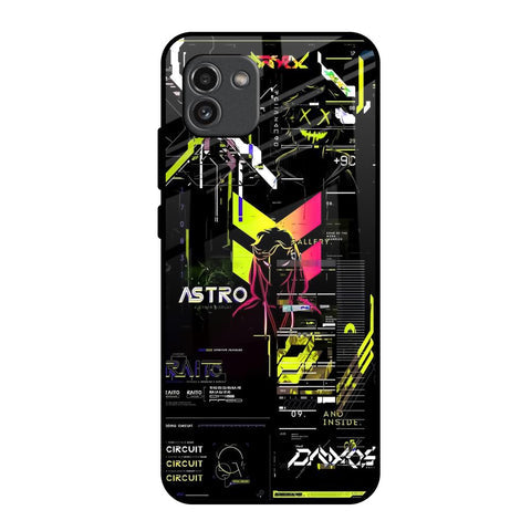 Astro Glitch Glossy Case for Samsung Galaxy A03