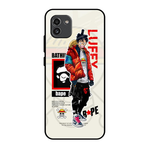Bape Luffy Glossy Case for Samsung Galaxy A03