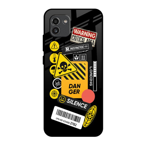 Danger Signs Glossy Case for Samsung Galaxy A03