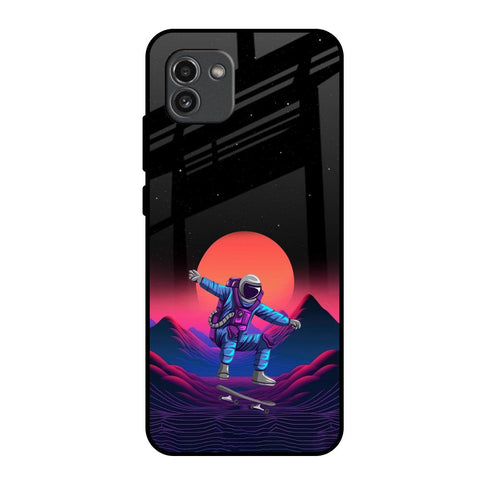 Retro Astronaut Glossy Case for Samsung Galaxy A03