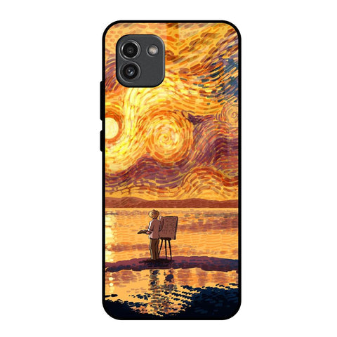 Sunset Vincent Glossy Case for Samsung Galaxy A03