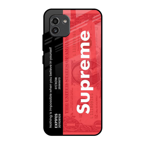 Supreme Ticket Glossy Case for Samsung Galaxy A03