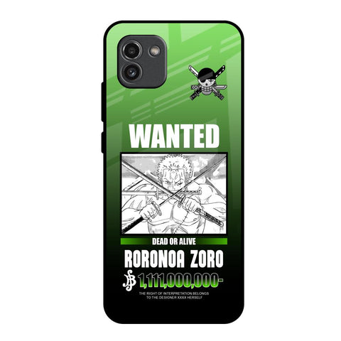 Zoro Wanted Glossy Case for Samsung Galaxy A03