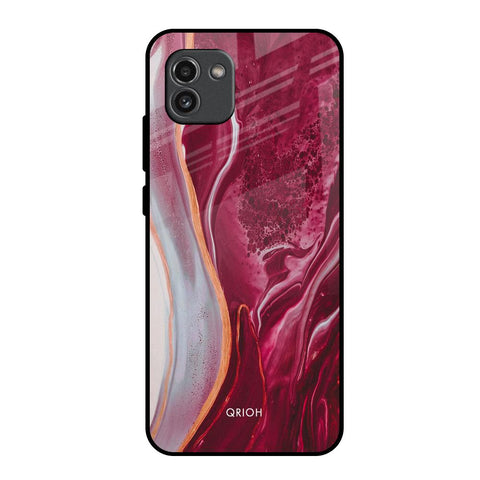 Crimson Ruby Glossy Case for Samsung Galaxy A03