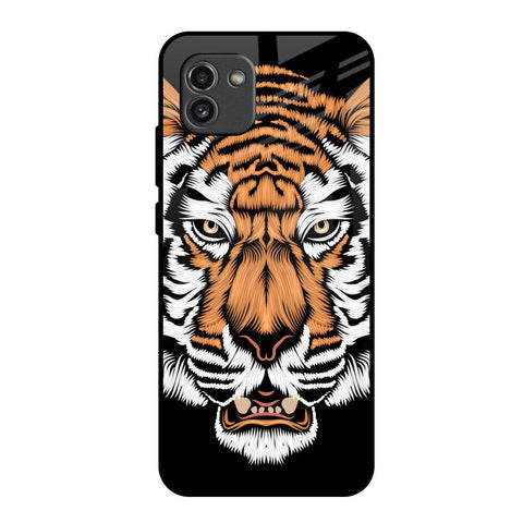 Angry Tiger Glossy Case For Samsung Galaxy A03