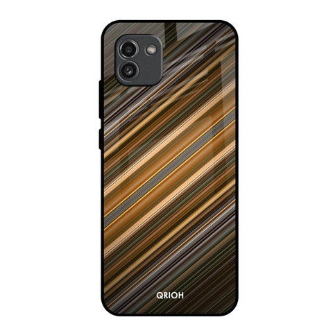 Diagonal Slash Pattern Glossy Case for Samsung Galaxy A03