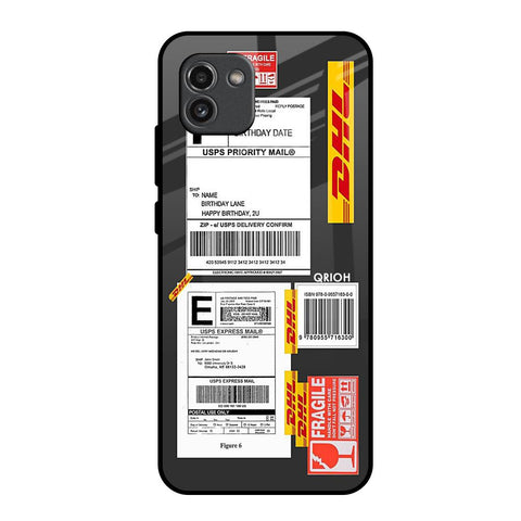 Cool Barcode Label Glossy Case For Samsung Galaxy A03