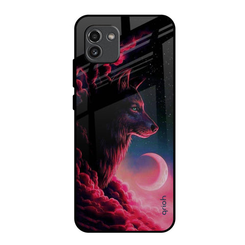 Moon Wolf Glossy Case for Samsung Galaxy A03