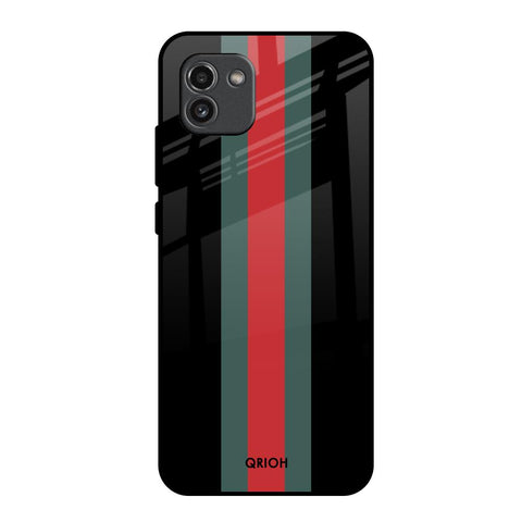 Vertical Stripes Glossy Case for Samsung Galaxy A03