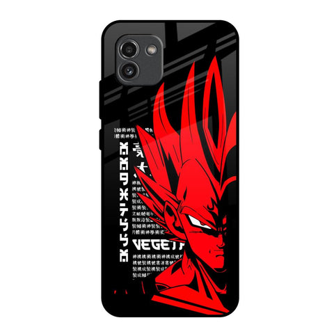 Red Vegeta Glossy Case for Samsung Galaxy A03