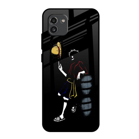 Luffy Line Art Glossy Case for Samsung Galaxy A03